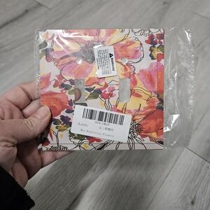 Light Switch Cover Modern Watercolor Flowers 2 Gang Wall Plate Double Light Swit